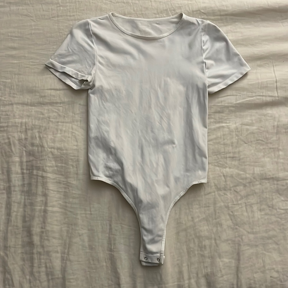 Intimately Free People T-Shirt Thong Bodysuit, Size M/L